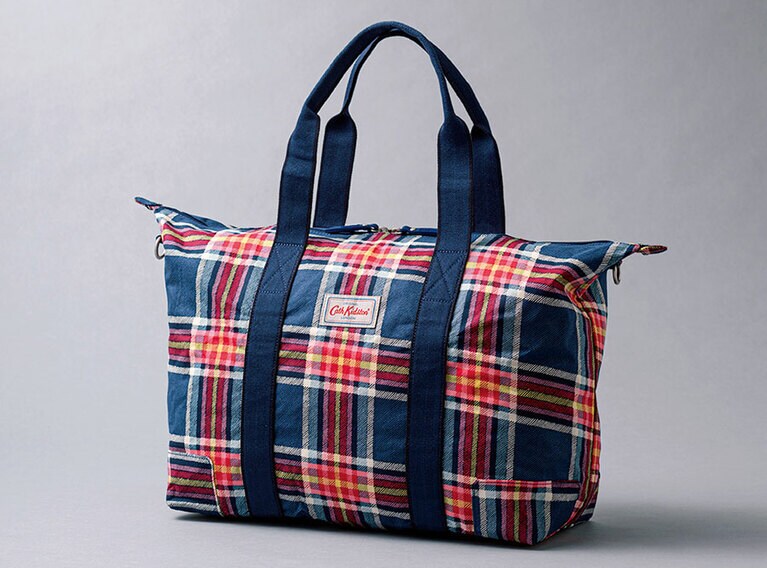 フォルダウェイ オーバーナイトバッグ クラレンドンチェック 9,200円／キャス キッドソン ジャパン
