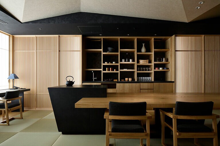 星のや東京［東京／大手町］お茶の間ラウンジ。