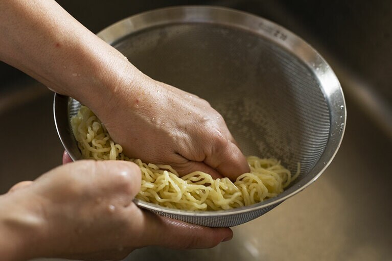 “うまっ”のポイントはこれ！　3：水切りはしっかりする。