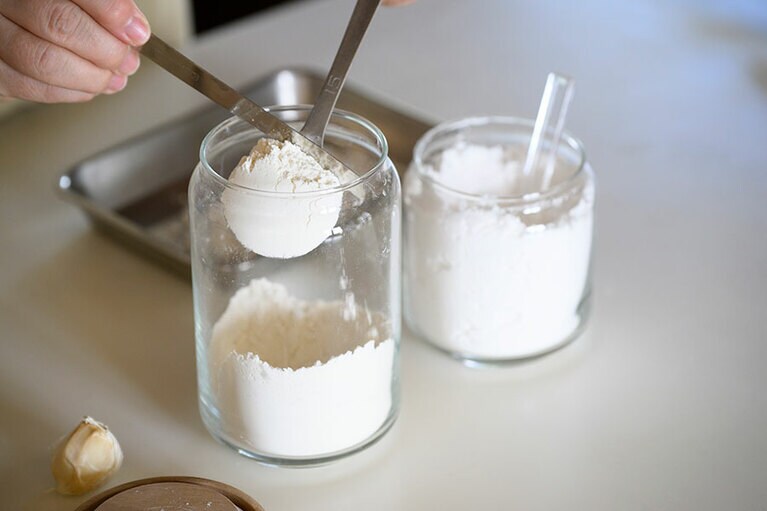 同量ずつをバットに入れて。