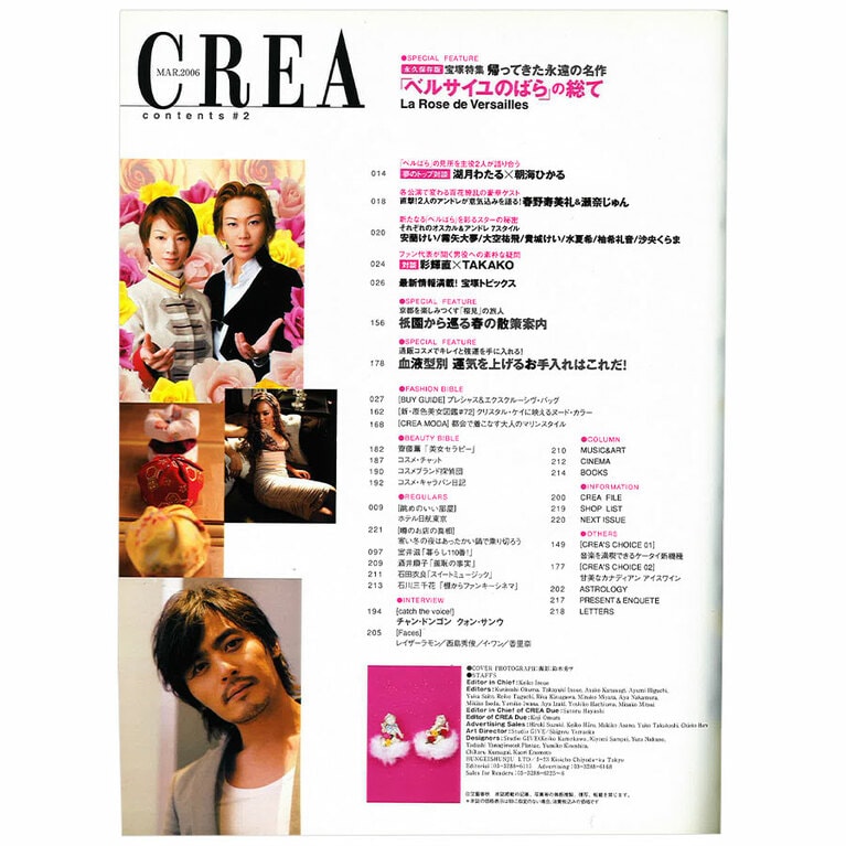 2006年3月号目次。