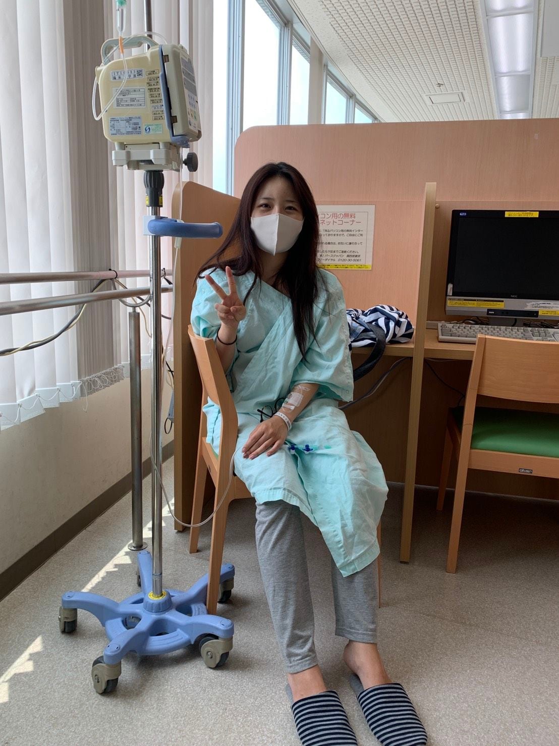 闘病中の橋本実花さん。子宮の全摘出と、右乳房の全摘出を経験した