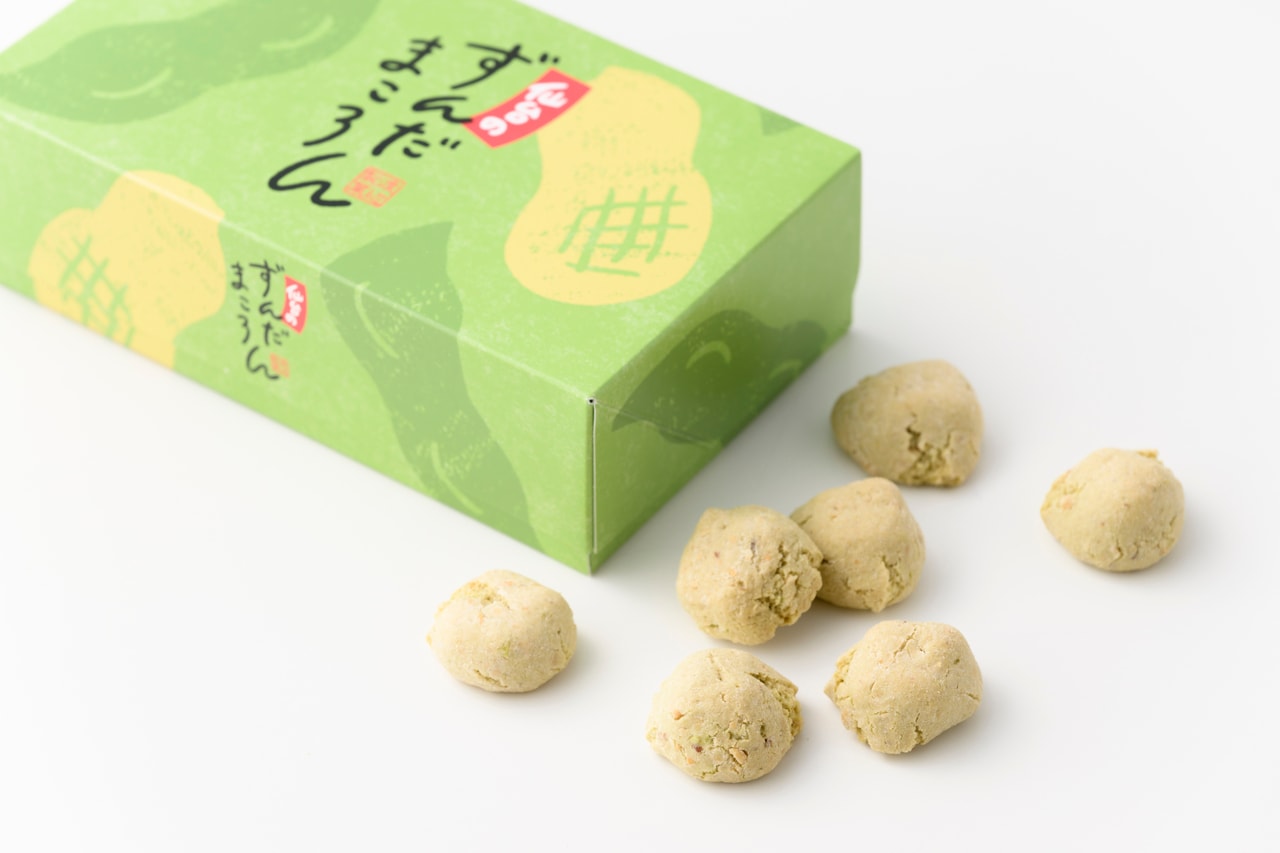 ずんだまころん 1,080円（16個入り）。