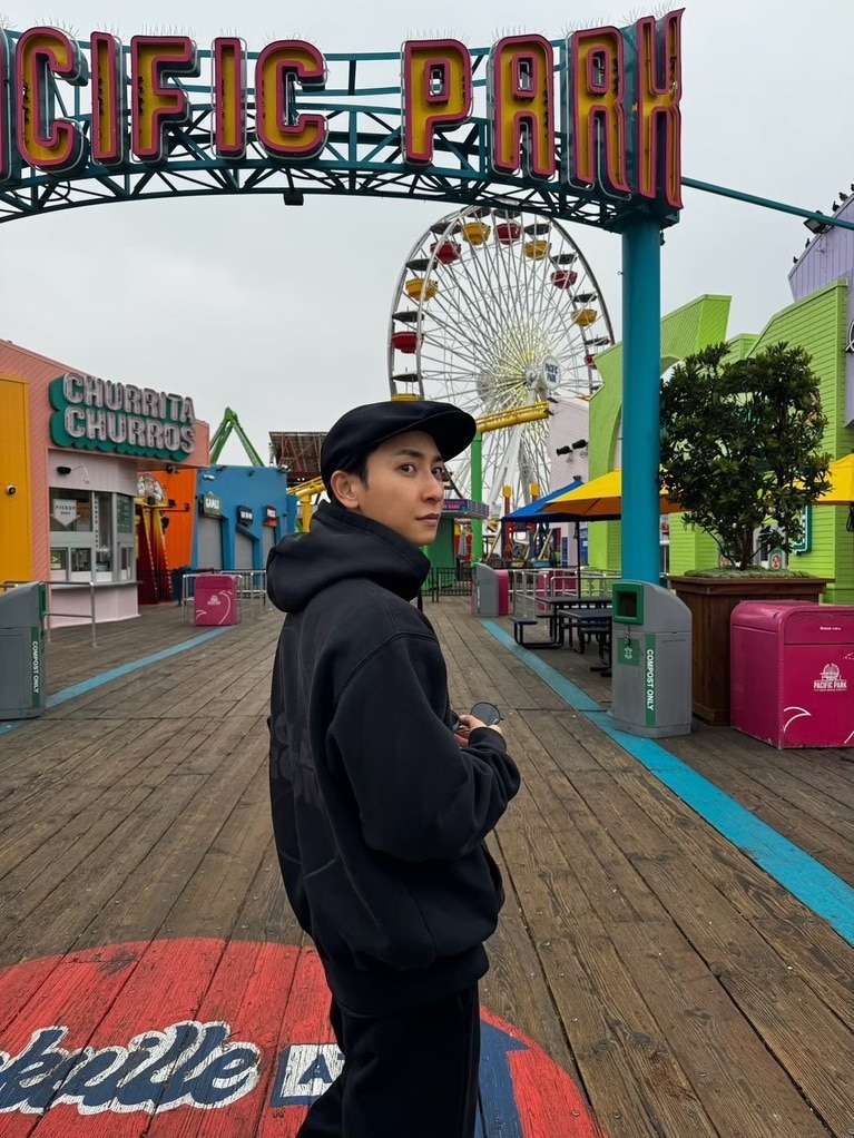 ロサンゼルスにて（與さん提供）