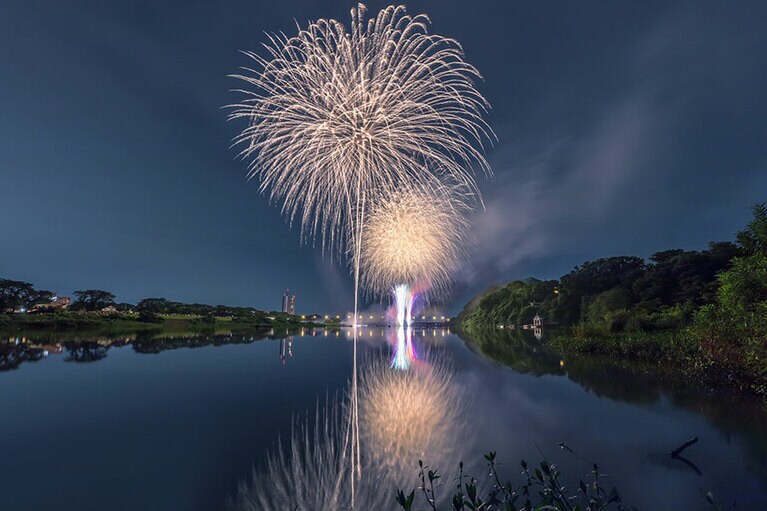 【神奈川県相模原市】第50回 相模原納涼花火大会。