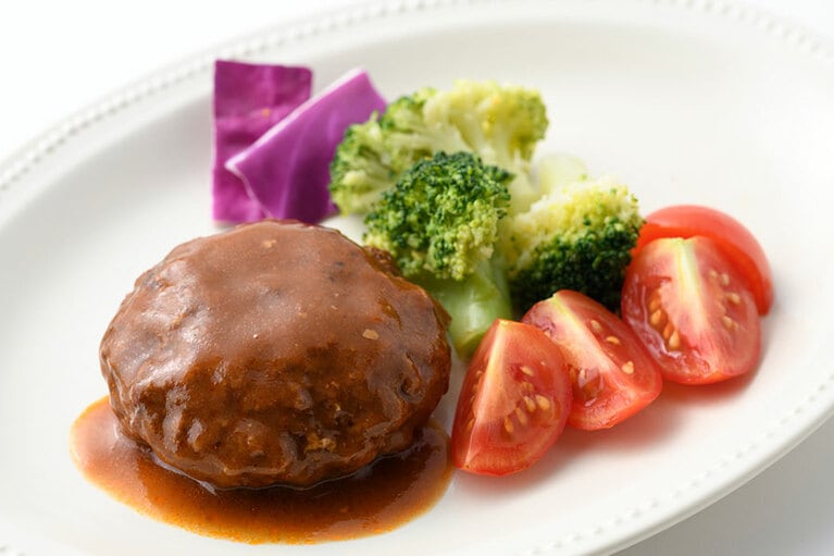 缶バーグ デミグラスソース味／明治屋