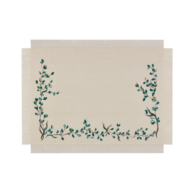 RECTANGULAR PLACEMATS Green 50×38cm 36,000円。