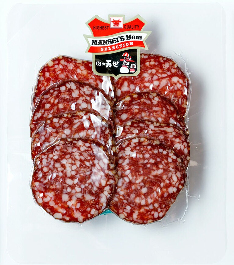 ワインのつまみに。サラミソーセージ 980円。