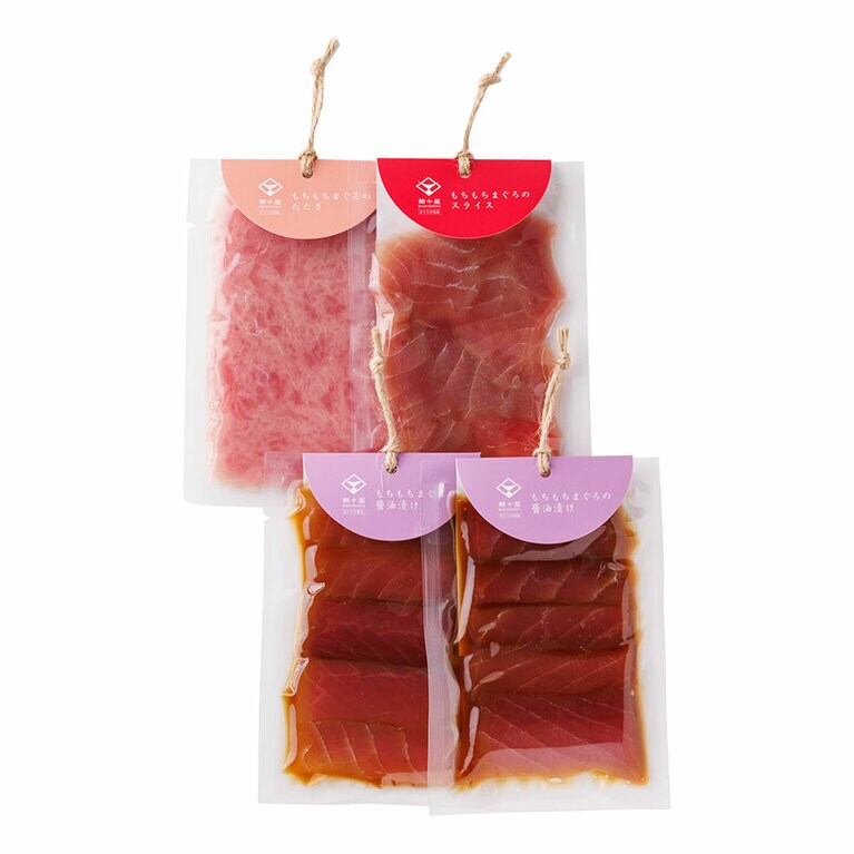 四代目 木下勝之のまぐろの丼食べ比べセット＜まぐろの漬け65g×2、たたき70g×1、スライス60g×1＞ 5,400円／木下水産物