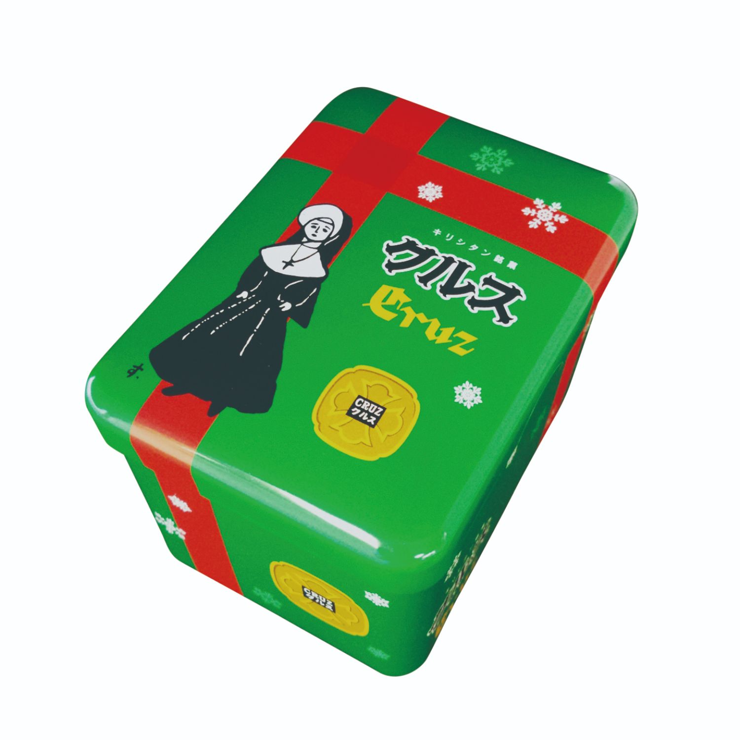 2016年から販売を開始した「クリスマス限定 クルス缶」は、オンラインショップで1年中買える。ほのぼの。1080円
