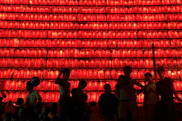 江迎千灯籠まつり。