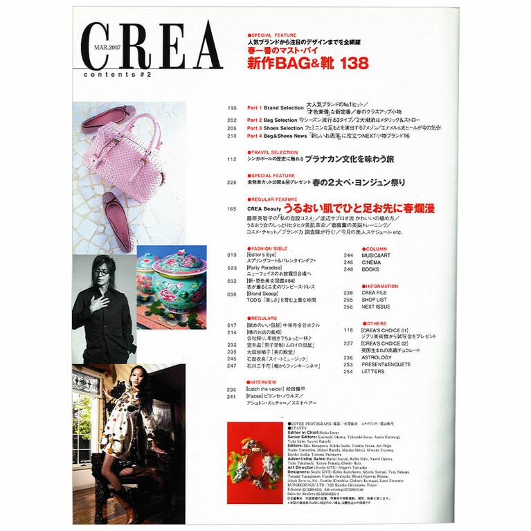2007年3月号目次。