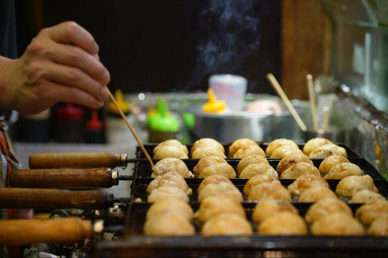 「多幸屋」に近づいていくと、おいしそうな香りが漂ってくる。