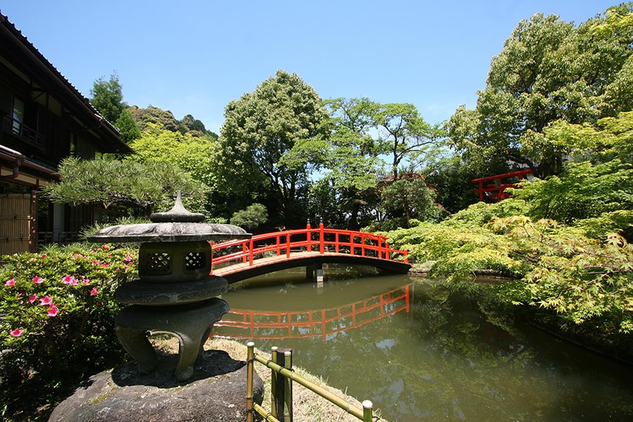 あまみ温泉 南天苑［大阪／天見温泉］庭園。