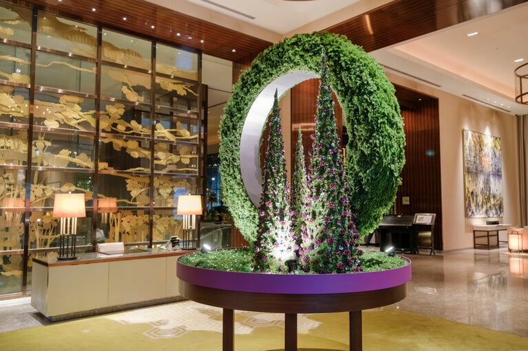 パレスホテル東京のクリスマスツリー。