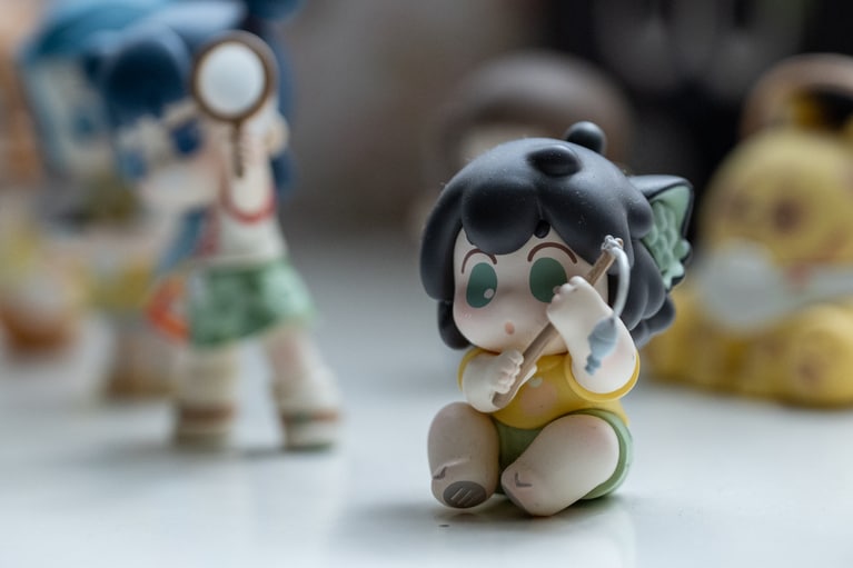 中国アニメのフィギュアも。