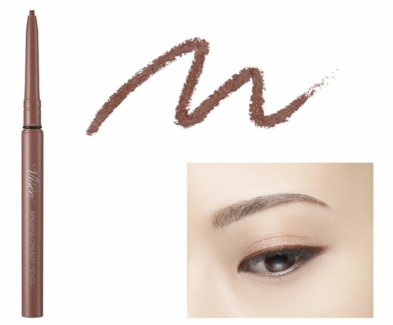 とろけるタッチでスルスル描ける繰り出し式のペンシルアイライナー。芯は2ミリ幅。最新の人気順位、第1位は甘さのあるBR302 ピンクブラウン。