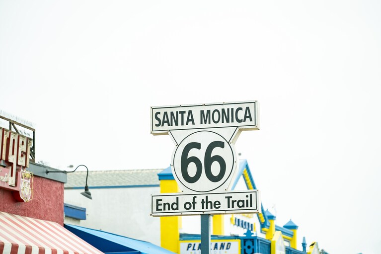 ここがルート66の「End」。感無量です。