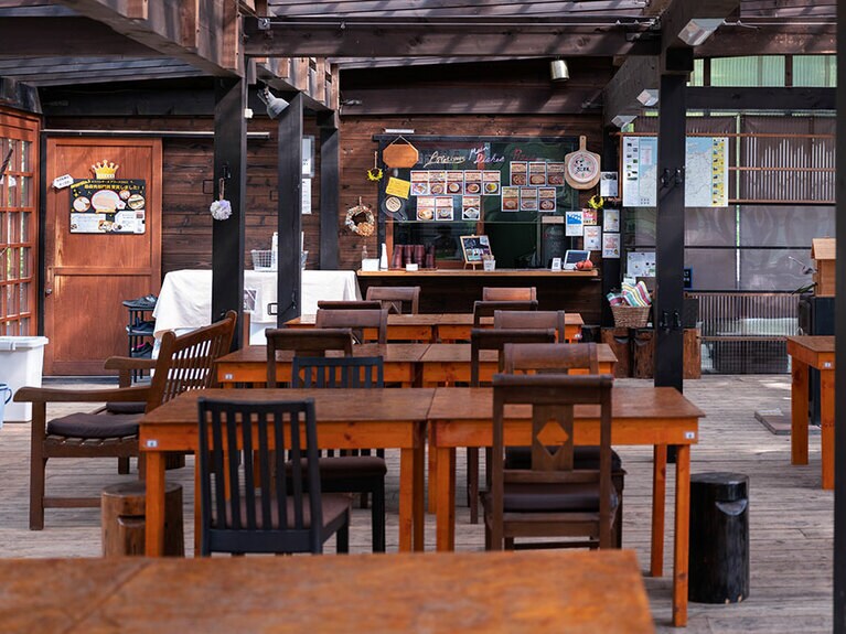 気軽に立ち寄れる「庭カフェ」。