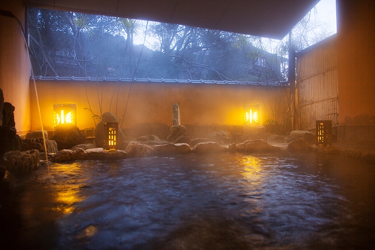 湯元 榊原舘［三重／榊原温泉］露天風呂おそめ。