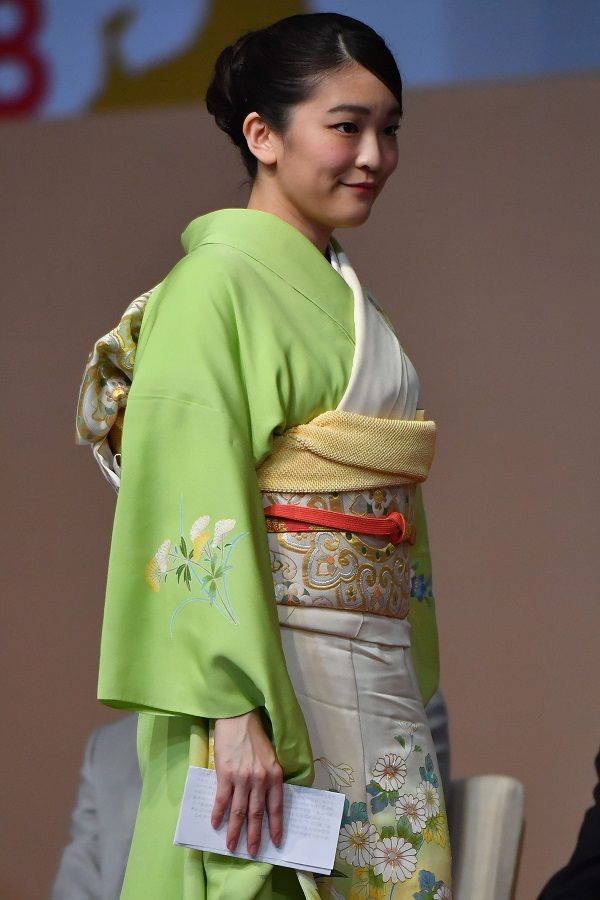 日本人移住110周年記念式典に出席された眞子さま。©AFP／AFLO