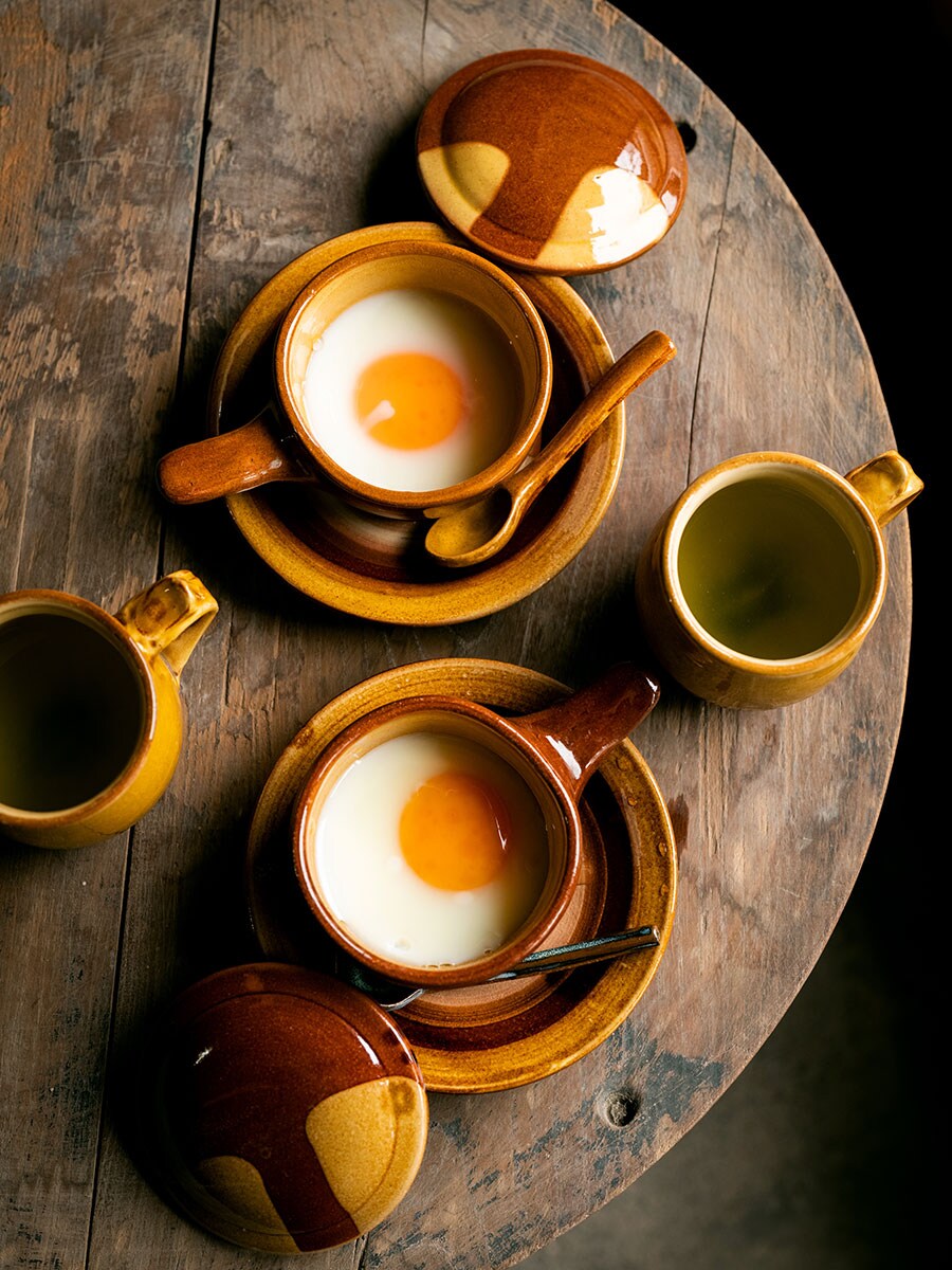 湯町窯　エッグベーカー 大 2客セット 民藝 民藝湯町窯エッグベーカー大2個セット