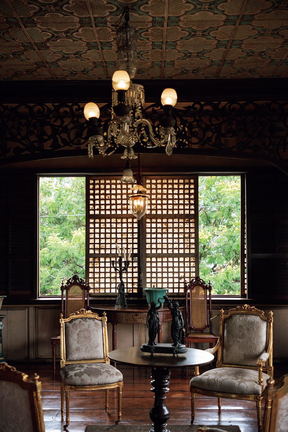 スペイン統治時代のコロニアル様式の豪邸を再現した博物館、カサ・マニラ。