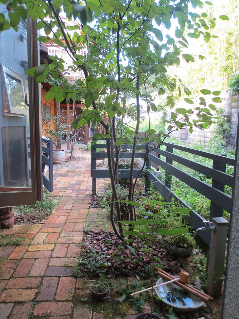 奥行きのあるガーデン。