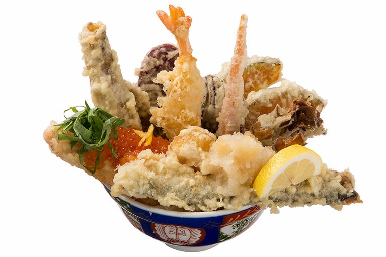 【第2位】天ぷら けやき(キッチンストリート)「季節の天丼『秋色散歩の詩』」1,600円(税込)。