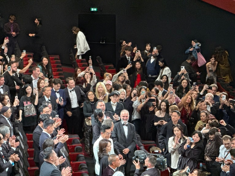 カンヌ国際映画祭にて。（撮影：石津文子）