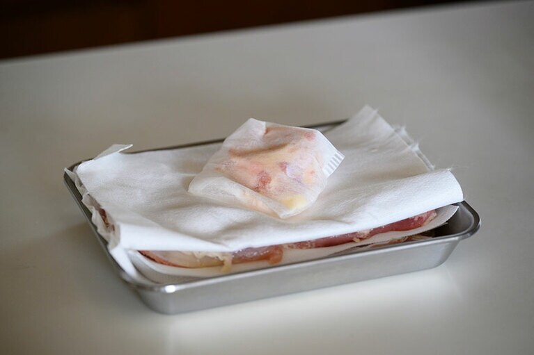 切り分けてひと息。