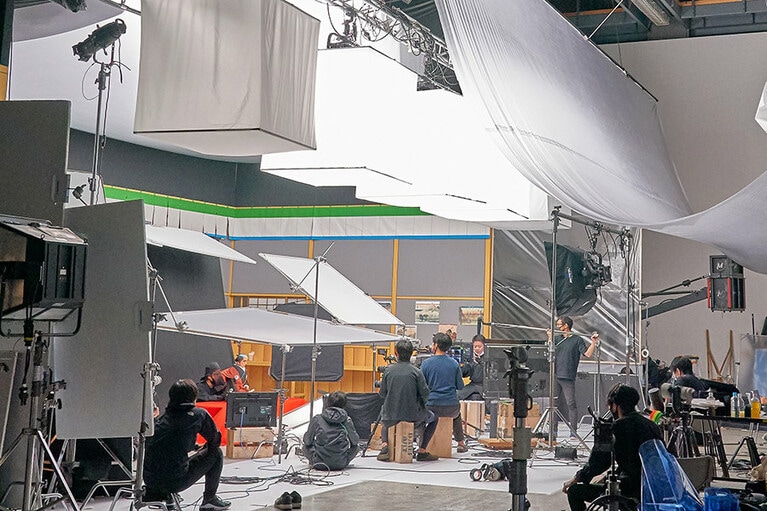 スタジオの様子。