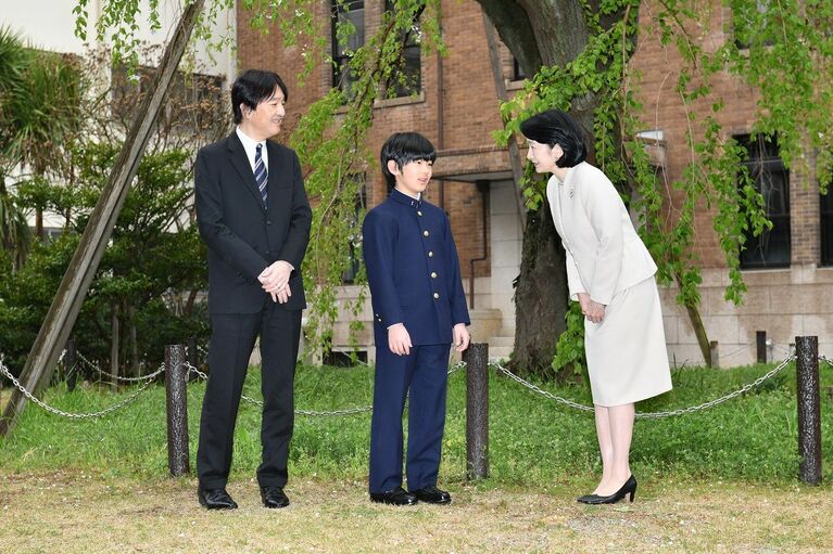 2019年4月、お茶の水女子大学附属中学校に入学された悠仁さま　©JMPA