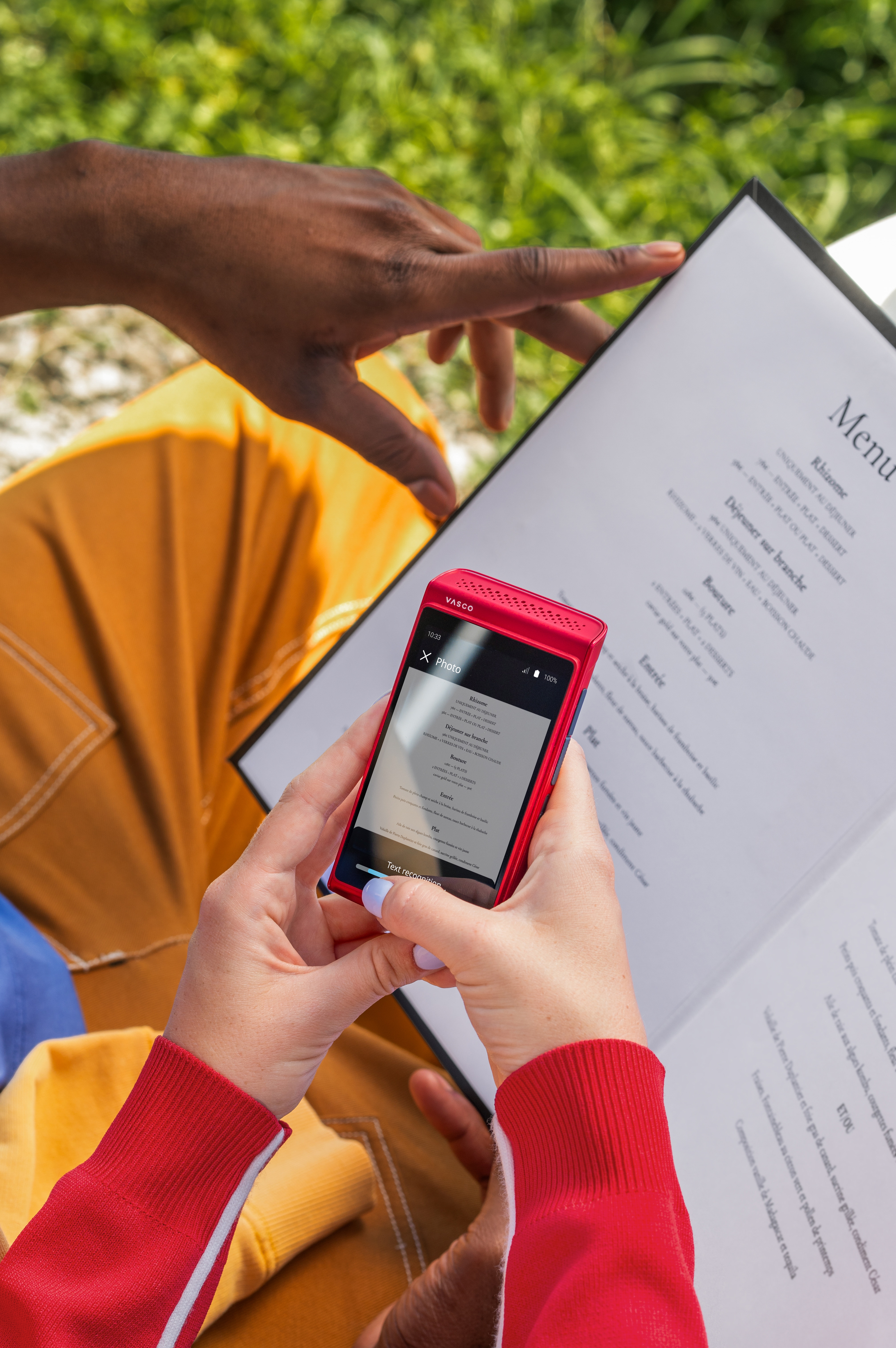 飲食店ではカメラ翻訳が大活躍。