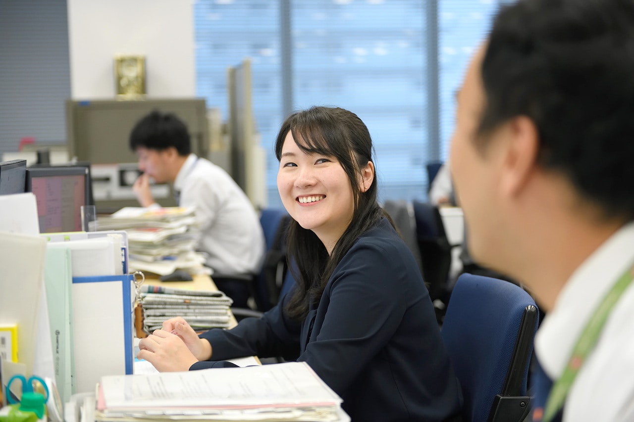 経営企画部の野田さん(2016年入社)。