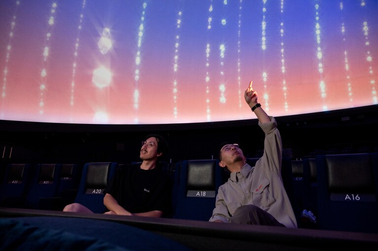 「コニカミノルタプラネタリウム 天空inスカイツリータウン®」にて。