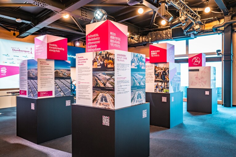 展示会場の様子。