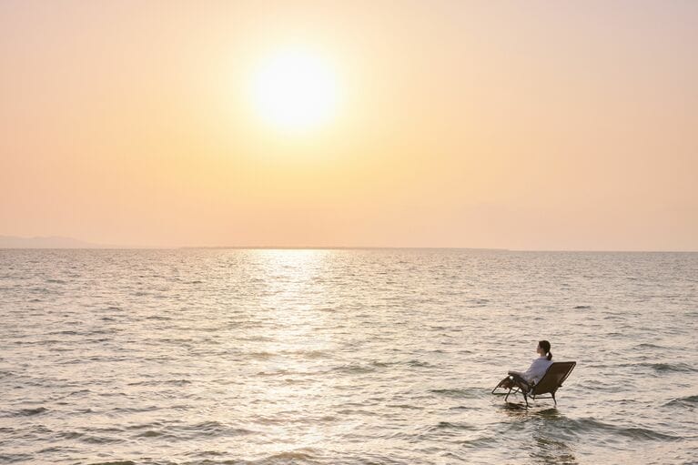 小浜島ならではの外気浴体験。