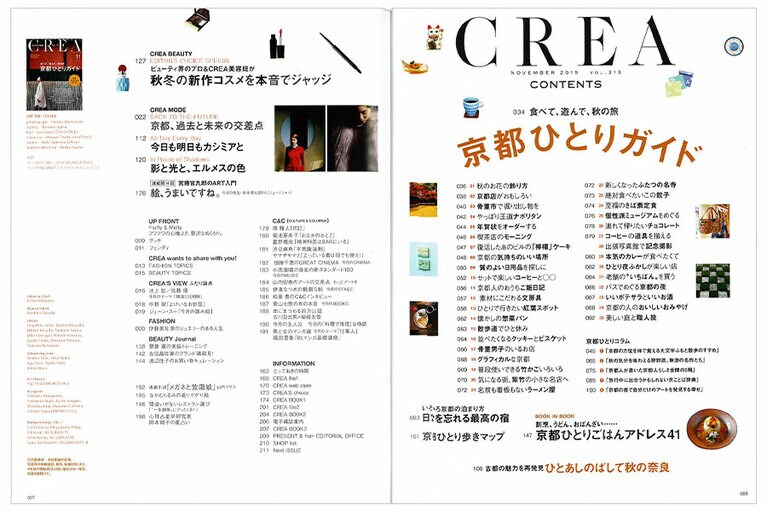 2015年11月号目次。