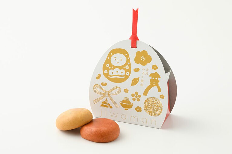 金沢みるく饅頭 じわまん 410円(2個入り)。