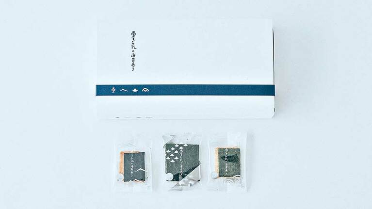 東あられ本鋪「東あられの海苔巻き 化粧スリーブ」1,280円。