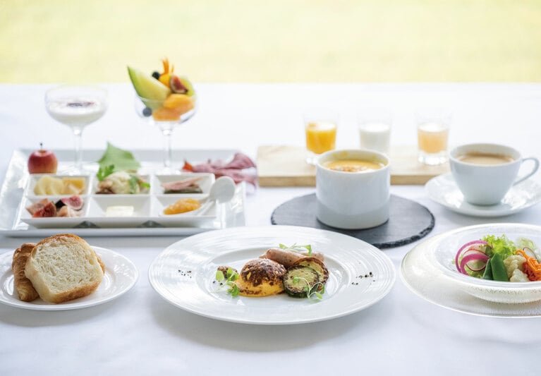 宿泊時の朝食に洋食をセレクト。