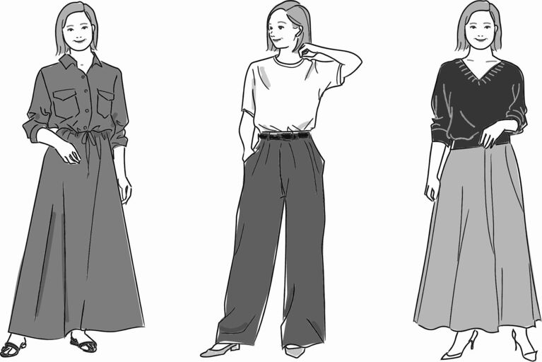 ストレートタイプに似合う服