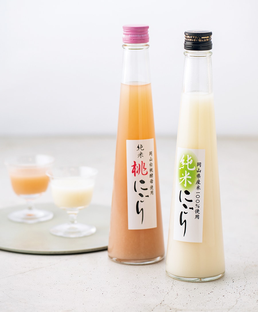 宮下酒造「紅白純米にごり酒セット（4本）」純米桃にごり（純米酒 －30）・純米にごり（純米酒 －17）各300ml×各2　eギフト 5,000円／カード 5,900円