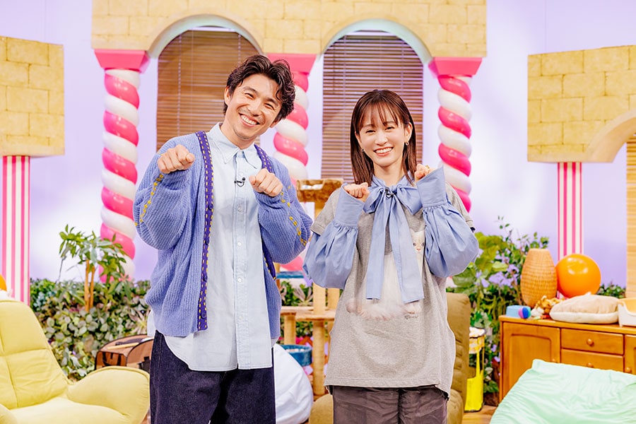 番組MCを務めた中尾明慶さんと前田敦子さん。