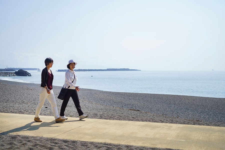 桂浜は月の名所としても名高い景勝地で、よさこい節にも歌われる。