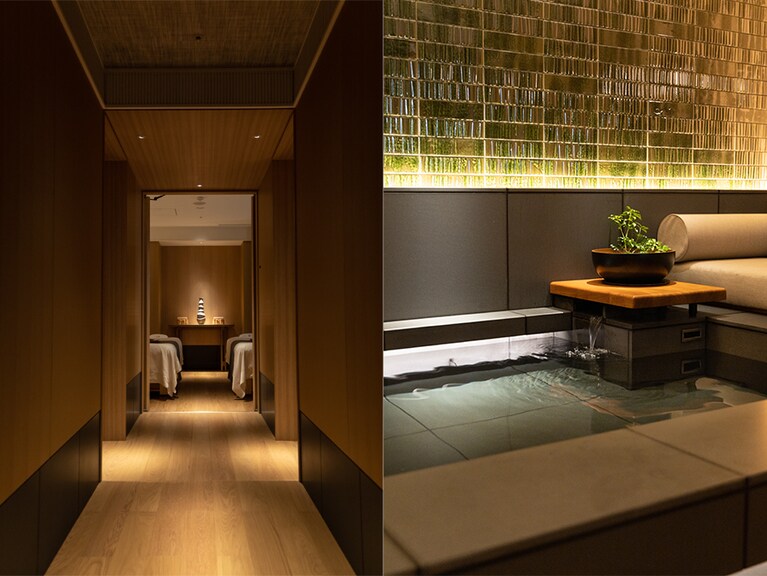 癒やしの聖域「THE ROKU SPA」。ペアルームには天然温泉も。