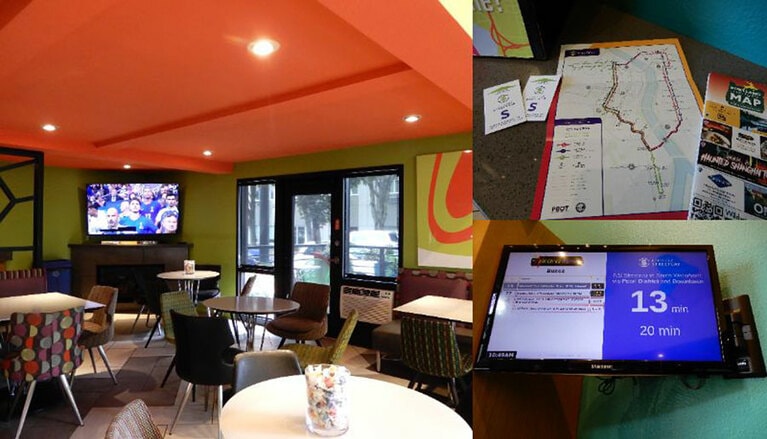 マップもあるロビーにシーソルトキャラメルが置かれているのもチャーミング。