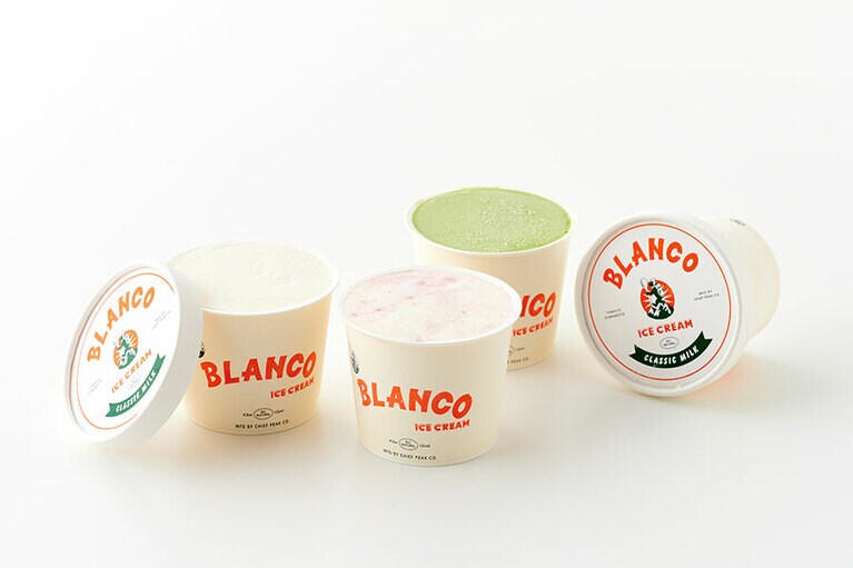 アイスクリーム各種 540円(130ml)／BLANCO ICE CREAM