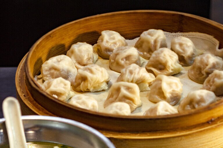 外処さんお薦めの小籠湯包(シャオロンタンバオ) 260元。